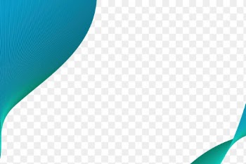 Blue curved frame transparent background png