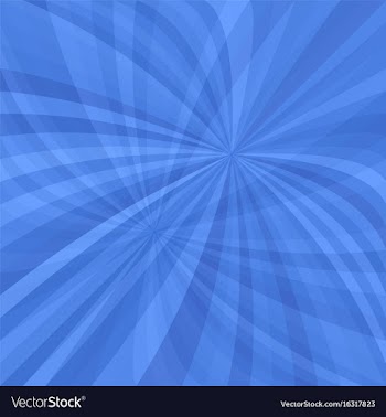 Blue curved ray burst background vector image