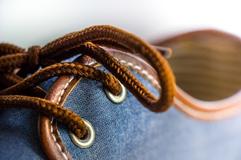 Blue Denim Lace-up Sneaker