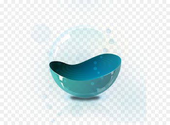 Blue Designer Bubble - Glass ball 