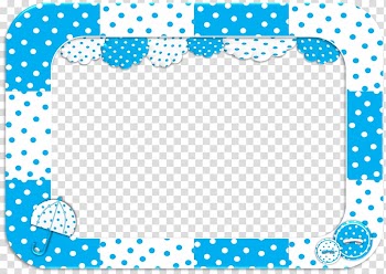 Blue Digital frame, sweet 16 transparent background PNG clipart