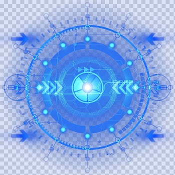 Blue digital wall paper, Light Blue , Luminous efficiency of digital technology transparent background PNG clipart