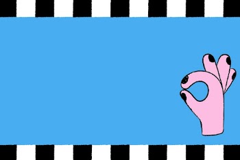Blue doodle background, ok hand | Free PSD - rawpixel