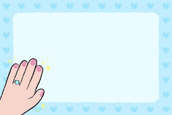 Blue doodle frame background, cute | Free PSD - rawpixel