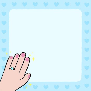 Blue doodle frame background, cute | Free Vector - rawpixel