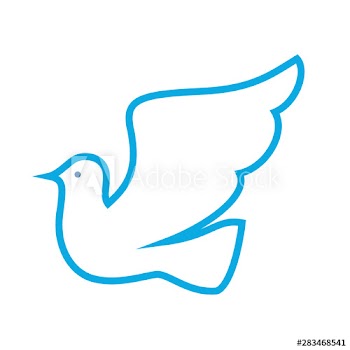 Blue dove icon