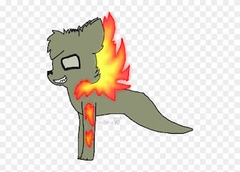 Blue Dragon Fa} Fire Ghost Wolf By Mapie Shade On Deviantart - Cartoon