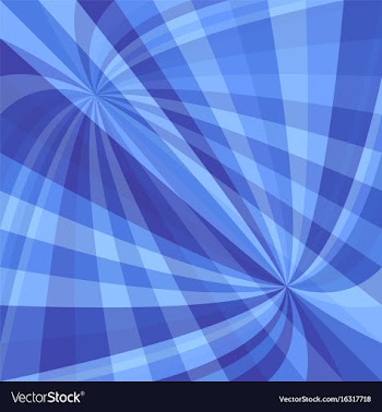 Blue dynamic background - design from curved ray vector image