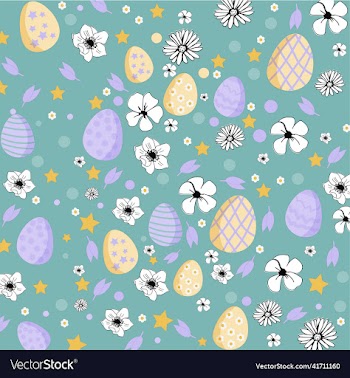 blue easter egg pattern background