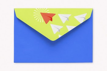 Blue envelope, realistic stationery with blank | Free Photo - rawpixel