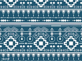 Blue ethnic pattern | Free stock vector - 380876