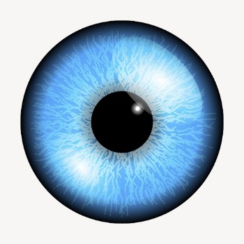 Blue eye illustration. Free public | Free Photo - rawpixel