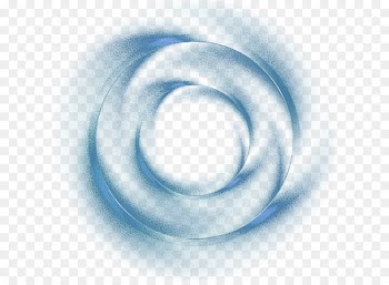 Blue Fancy Circle Effect Element 