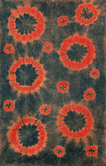 Blue felt rug (mosen) (18th-19th | Free Photo Illustration - rawpixel
