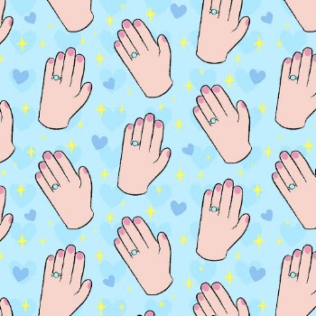 Blue feminine background, woman&rsquo;s hand | Free Vector - rawpixel