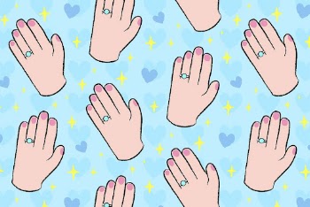Blue feminine background, woman&rsquo;s hand | Free Vector - rawpixel