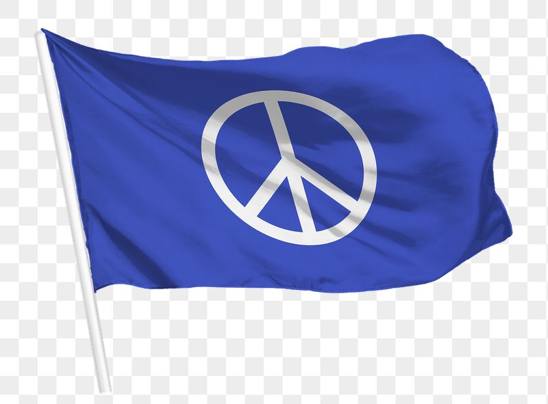 Blue flag png waving, Peace | Free PNG - rawpixel