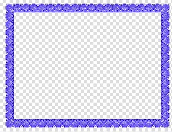 Blue floral graphic, Academic certificate Template Frames , certificate border transparent background PNG clipart