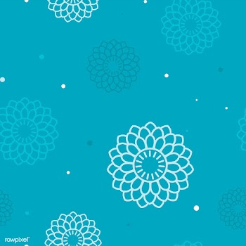 Blue floral pattern | Free stock vector - 558653