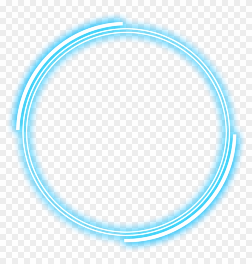 Blue Flot Hole Daire Mavi Neon Circle Tlumblr Delik - Circle