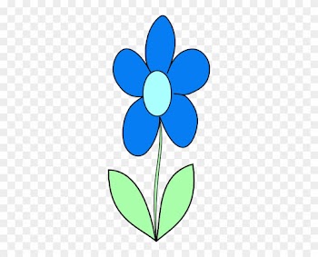Blue Flower Clip Art At - Clip Art Blue Flower