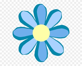 Blue Flower Clipart - Flower Clipart