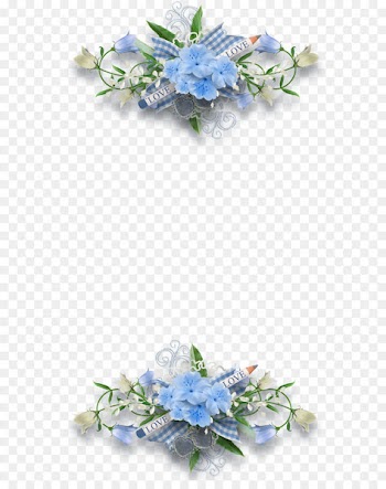 Blue Flower Floral design Clip art - flowers 