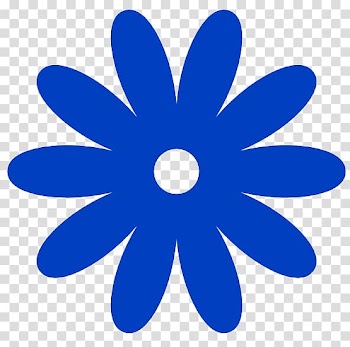 Blue flower icon, 1960s Hippie Flower power , Hippie Art transparent background PNG clipart