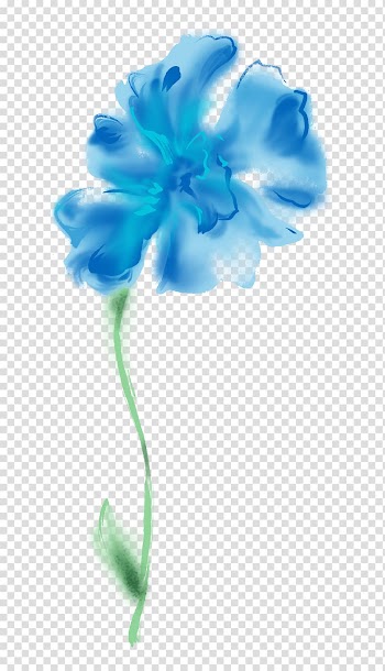 Blue flower illustration, Wedding invitation Watercolour Flowers Watercolor painting, Blue watercolor flowers transparent background PNG clipart