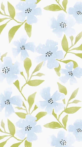 Blue flower phone wallpaper, cute | Free Photo - rawpixel