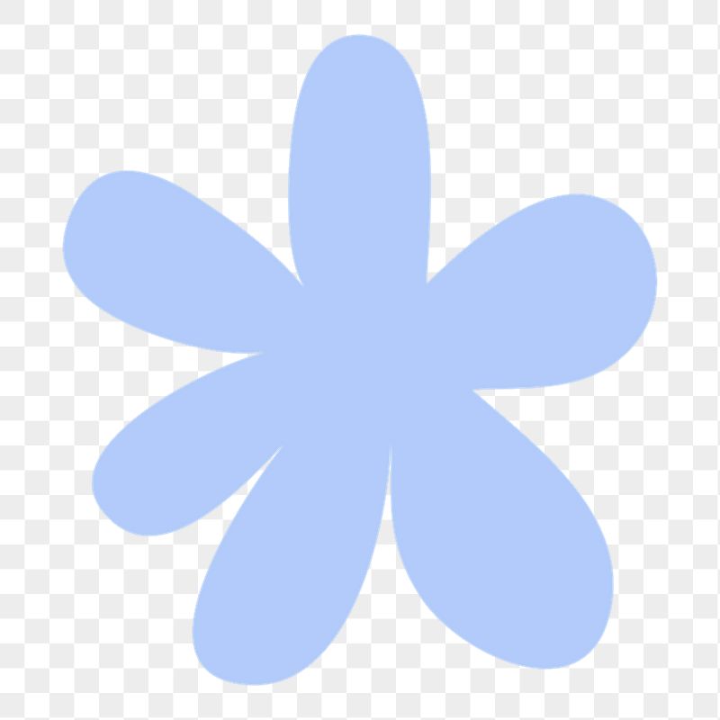 Blue flower png sticker, cute | Free Icons - rawpixel