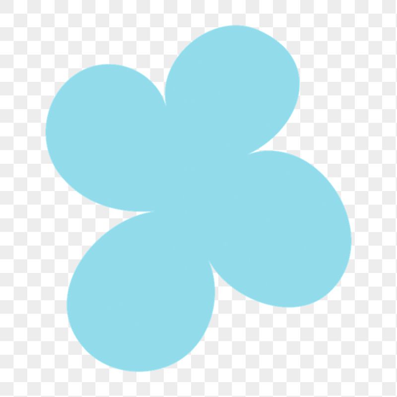Blue flower png sticker, cute | Free Icons - rawpixel