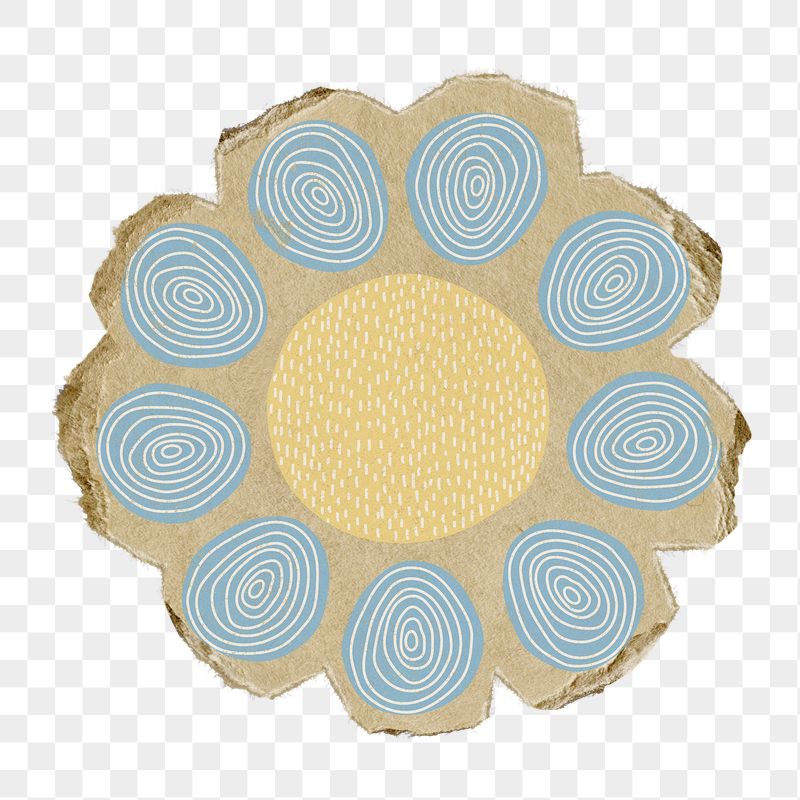 Blue flower png sticker, torn | Free PNG - rawpixel