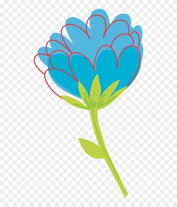 Blue Flower Vector - Blue Flower Vector