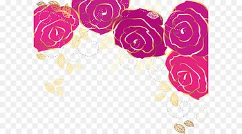 Blue Flower Wallpaper - Vector Rose Background template 