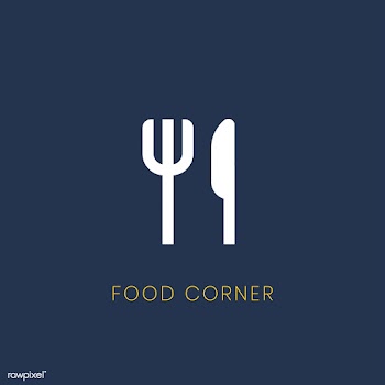 Blue food corner icon sign vector | Free stock vector - 538327