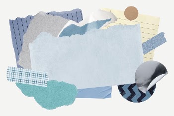 Blue frame background, aesthetic paper | Free PSD - rawpixel