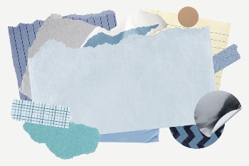 Blue frame background, aesthetic paper | Free PSD - rawpixel