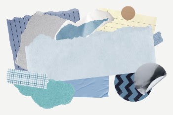 Blue frame background, aesthetic paper | Free PSD - rawpixel