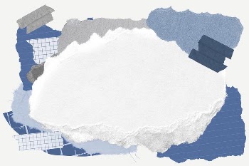 Blue frame background, aesthetic paper | Free PSD - rawpixel