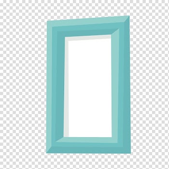 Blue frame Digital frame, Blue frame long frame element transparent background PNG clipart