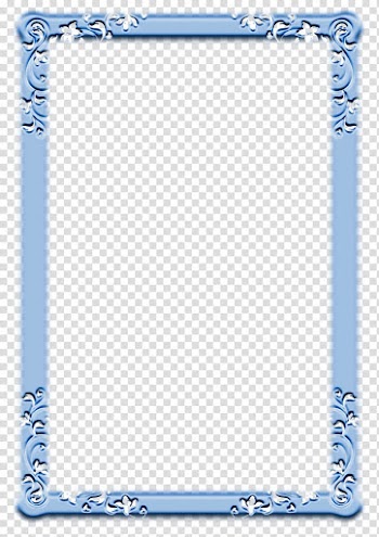 Blue frame illustration, Frames , border line transparent background PNG clipart