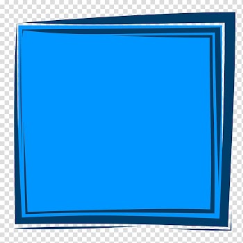 Blue Frames Color, blue Frame transparent background PNG clipart