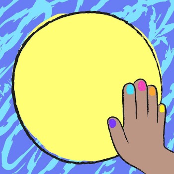 Blue funky frame background, cute | Free PSD - rawpixel