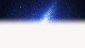Blue galaxy computer wallpaper, white | Free PSD - rawpixel