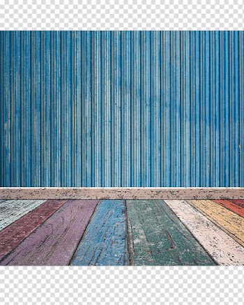 Blue galvanized iron sheet, Wall Wood Paper Floor Brick, Colorful Wooden Floor Blue Wooden Wall transparent background PNG clipart