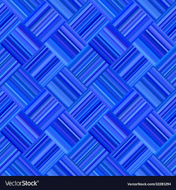 Blue geometric diagonal striped square mosaic vector image