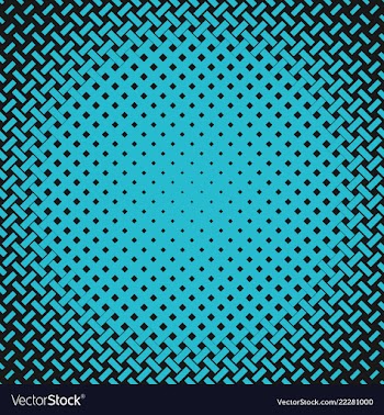 Blue geometric halftone pattern background from vector image