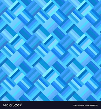 Blue geometrical diagonal rectangle tile mosaic vector image