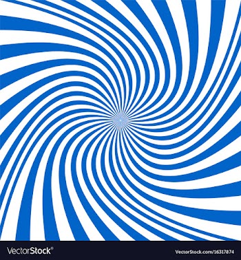Blue geometrical spiral background - graphic vector image